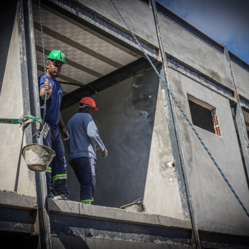 VR: construção da futura sede da Secretaria da Pessoa com Deficiência finaliza parte de alvenaria